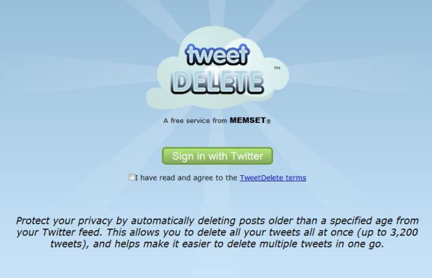 delete all tweets